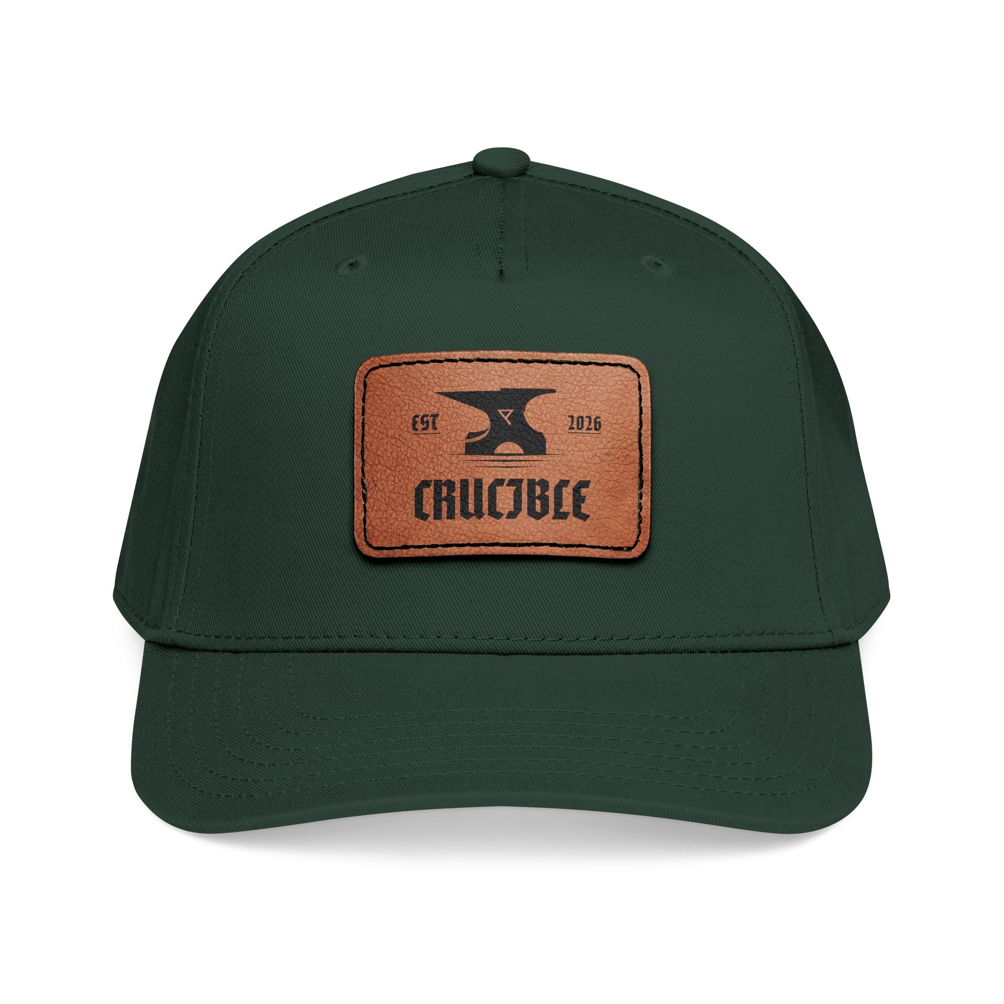 Crucible Anvil Leather Patch Hat