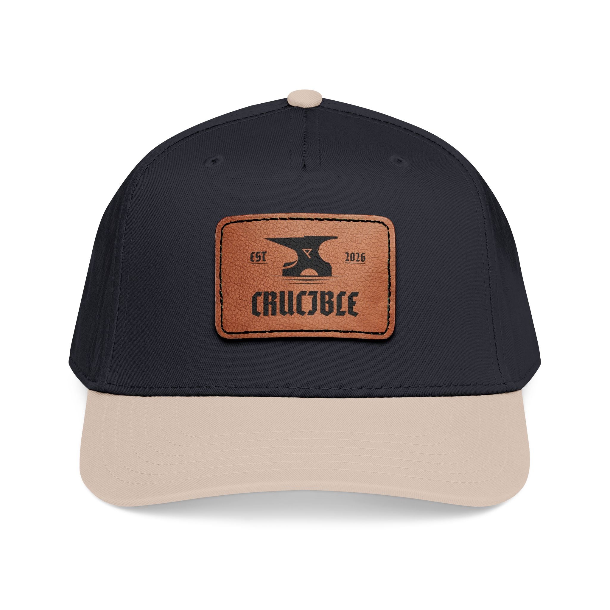 Crucible Anvil Leather Patch Hat