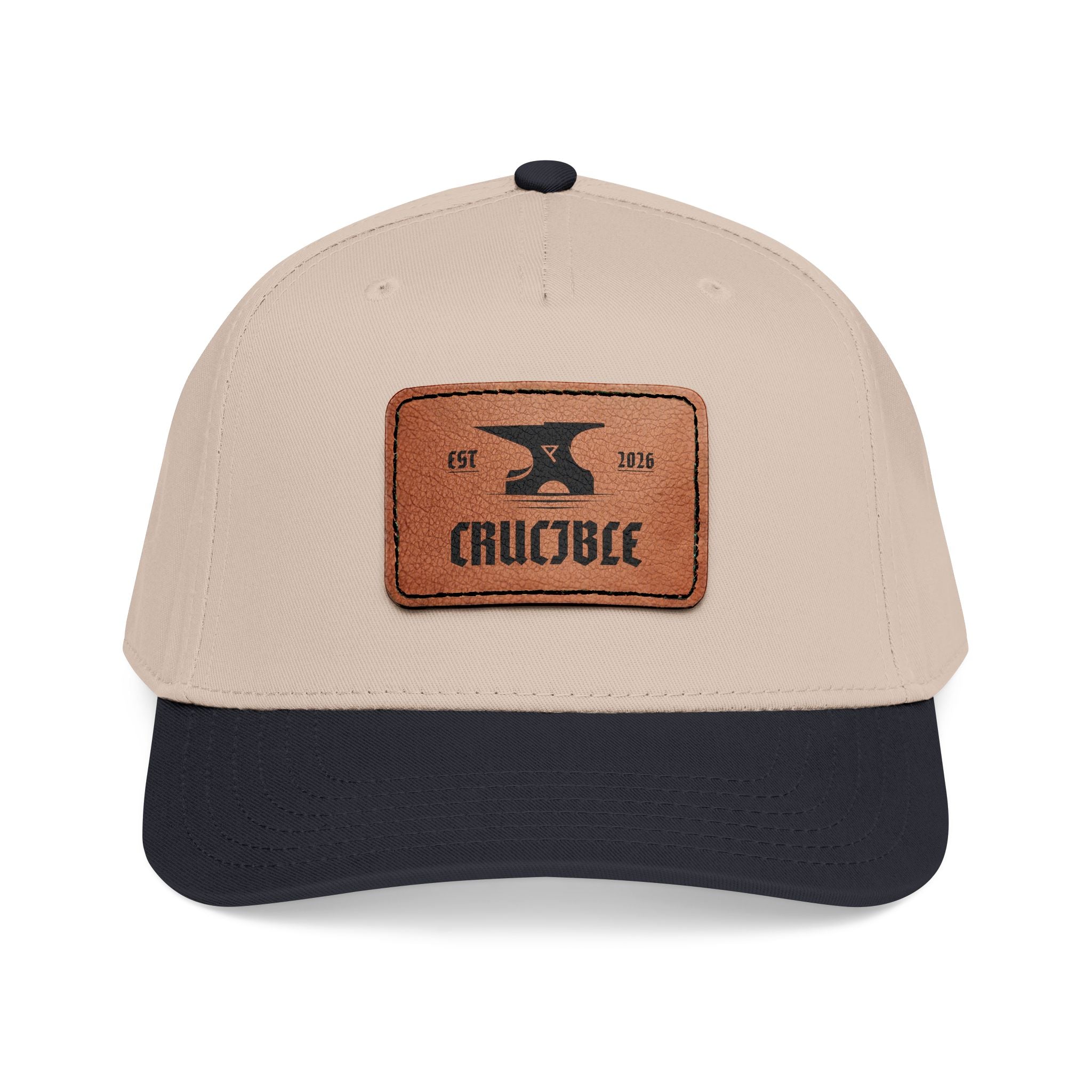 Crucible Anvil Leather Patch Hat