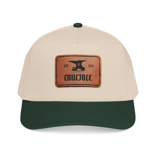Crucible Anvil Leather Patch Hat