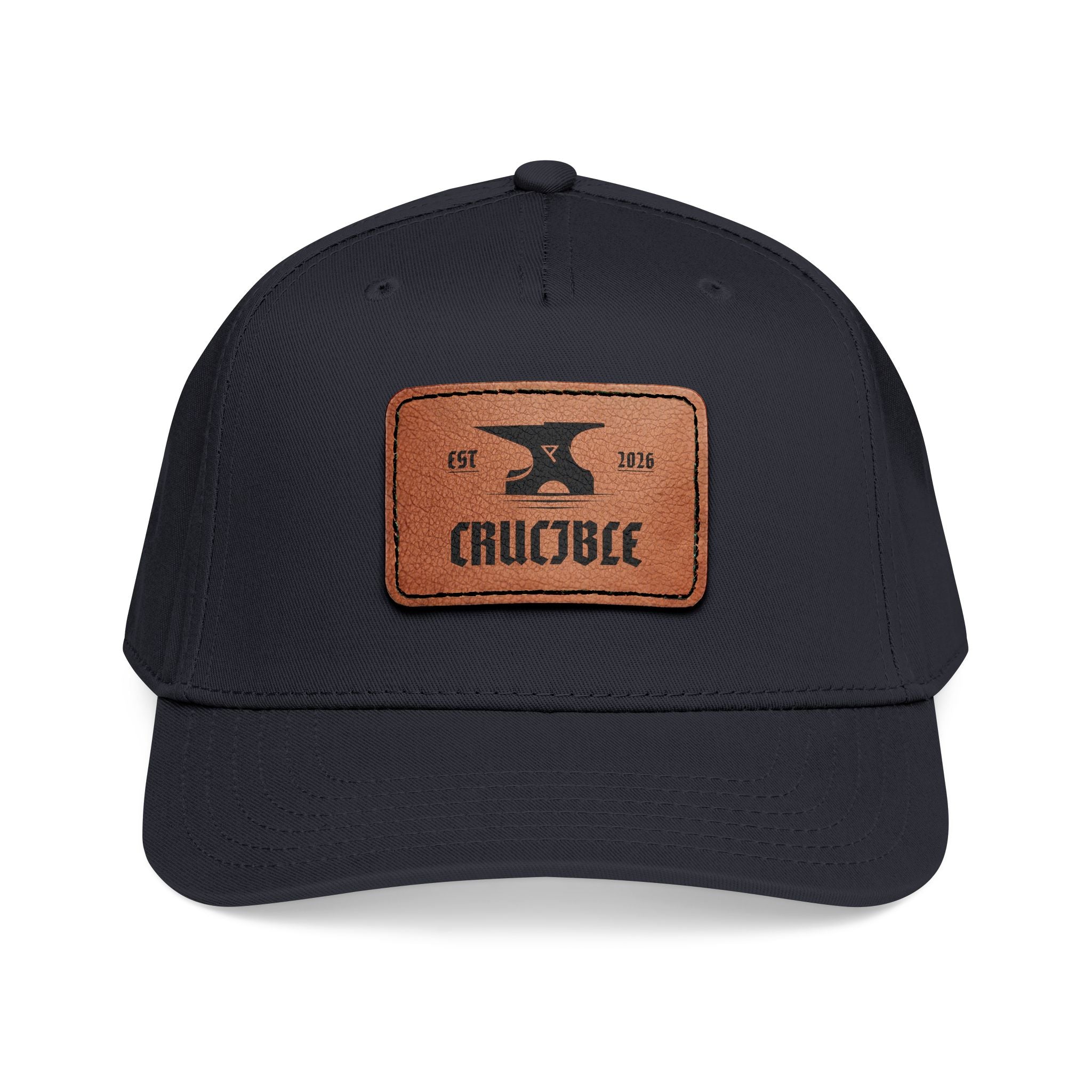 Crucible Anvil Leather Patch Hat
